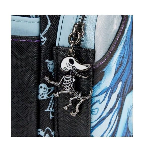 New Loungefly Exclusive Corpse Bride Valentine Glow in the Dark Mini Backpack - Picture 4 of 5